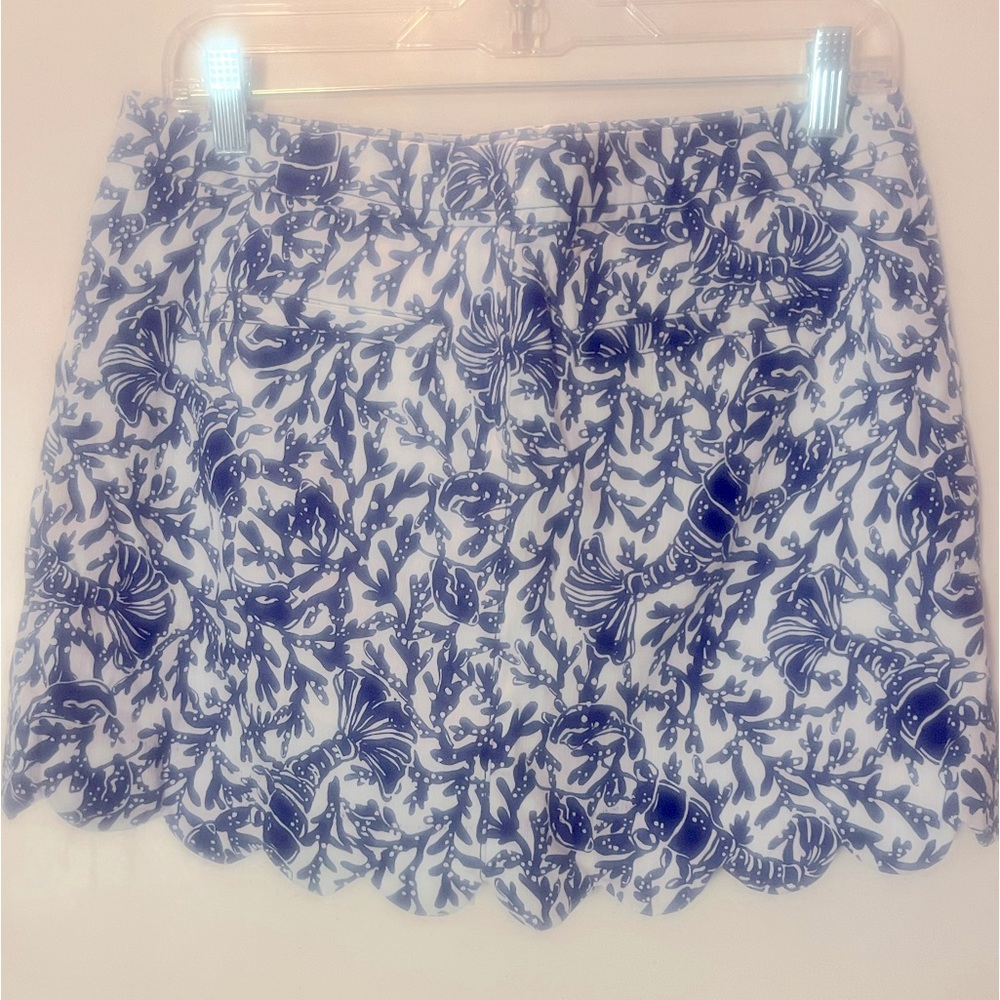 Lilly Pulitzer oyster blue bay skorts!! New with tags.